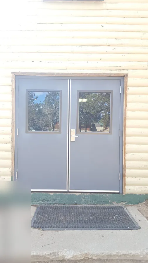 New hollow metal door installed